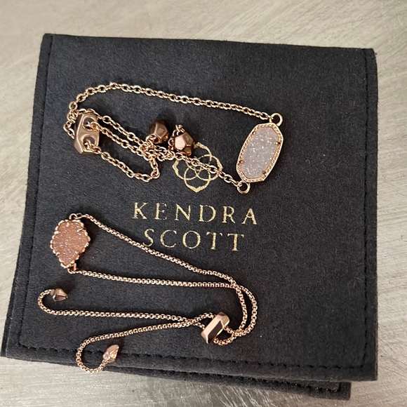 Kendra Scott Rose Gold Drusy Bracelet Set! - Picture 1 of 2